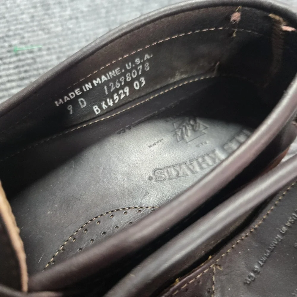 Bills Khakis X Rancourt Driving‎ Shoes Mens 9 D Brown Leather Lactae Hevea USA